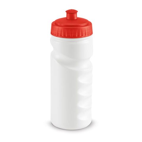 Werbeartikel LOWRY. 530 ml HDPE-Sportflasche – Rot – mit Logo bedruckt