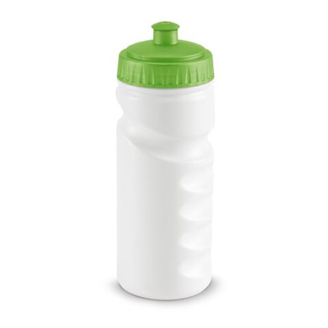 Werbeartikel LOWRY. 530 ml HDPE-Sportflasche – Hellgrün – mit Logo bedruckt