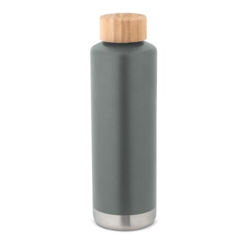 Werbeartikel NORRE BOTTLE. Isolierflasche aus Edelstahl (36% recycelt) (640 mL) – Dunkelgrau – mit Logo bedruckt