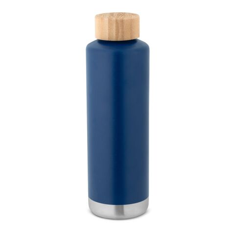 Werbeartikel NORRE BOTTLE. Isolierflasche aus Edelstahl (36% recycelt) (640 mL) – Dunkelblau – mit Logo bedruckt