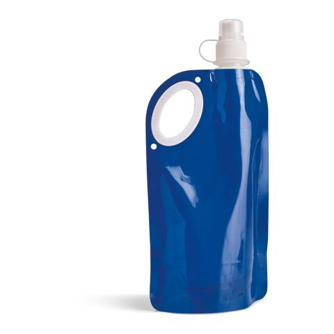 Werbeartikel HIKE. Faltbare Flasche aus PET, PA und PE 750 ml – Blau – mit Logo bedruckt