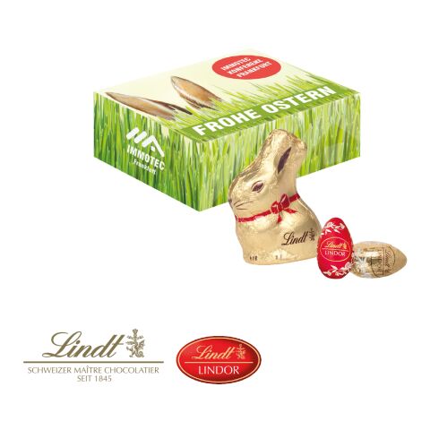 Oster-Präsentbox mit Lindt bunt | ohne Werbeanbringung