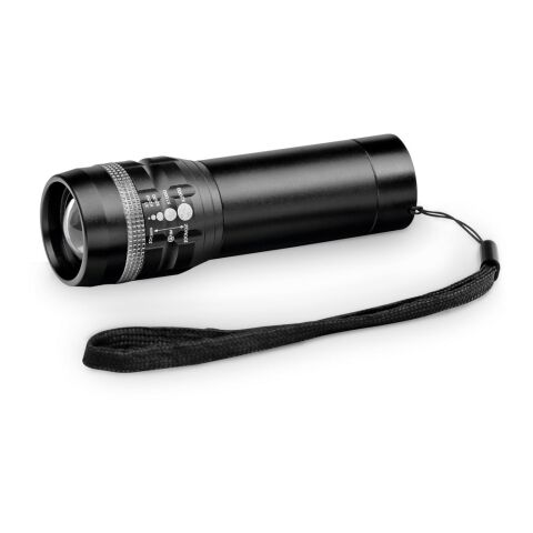ZOOMIN. Taschenlampe aus Aluminium mit Zoomfunktion und 3 Lichtmodi