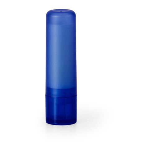 Werbeartikel JOLIE. Lippenbalsam aus PS und PP – Dunkelblau – mit Logo bedruckt
