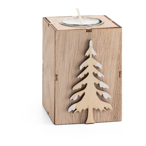 Werbeartikel SCENT. Kerzenhalter – Natur – mit Logo bedruckt