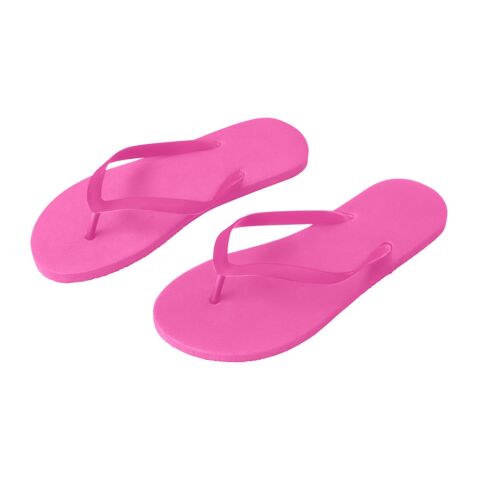 MAUPITI S / M. Bequeme Pantoffeln mit PE-Sohle und PVC-Riemen Rosa | ohne Werbeanbringung