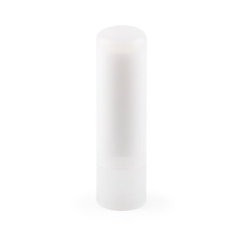 Werbeartikel JOLIE VEGAN. Veganer Lippenbalsam aus recyceltem ABS (100% rABS) und PP, mit Vanille-Aroma – Weiss – mit Logo bedruckt