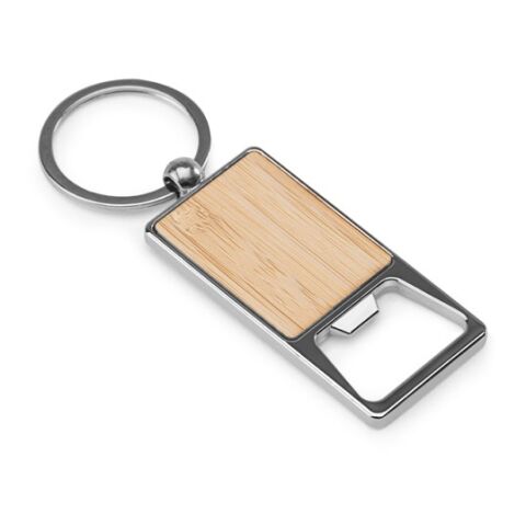 SYLVESTER. Schlüsselanhänger aus Eisen in rechteckiger Form mit Flaschenöffner Natur | ohne Werbeanbringung | Nicht verfügbar | Nicht verfügbar | Nicht verfügbar