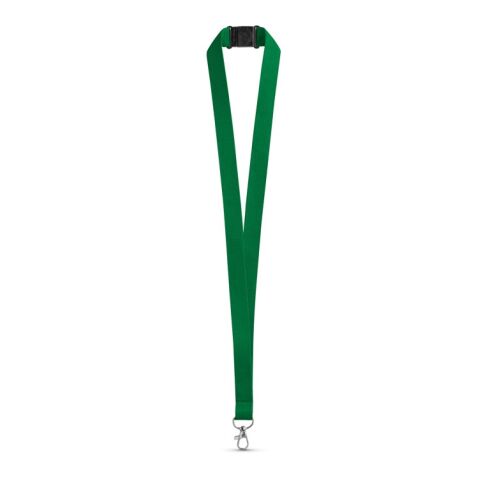 Werbeartikel LEEDS Lanyard Schlüsselband 20mm Polyester inkl. Metallkarabiner & Sicherheitsverschluss ideal für Messen – Grün – mit Logo bedruckt