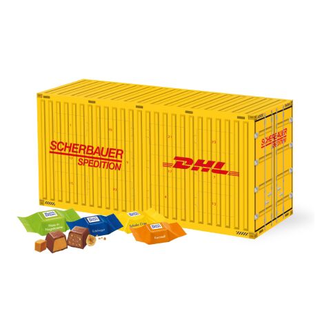 Werbeartikel 3D Adventskalender "Container" – bunt – mit Logo bedruckt