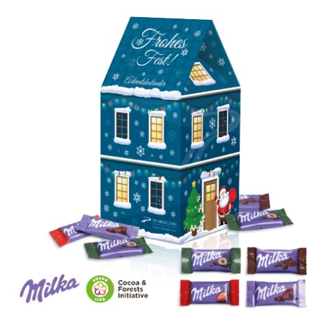 Adventskalender-Haus &quot;Xl&quot; Mit Milka Schokolade bunt | 4C Digital-/Offsetdruck