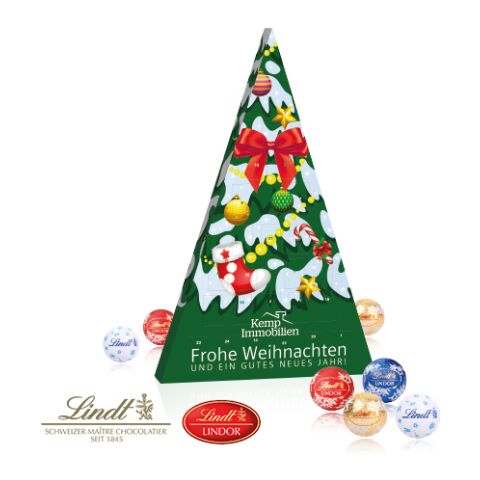 Adventskalender Lindt &quot;Weihnachtsbaum&quot; bunt | 4C Digital-/Offsetdruck