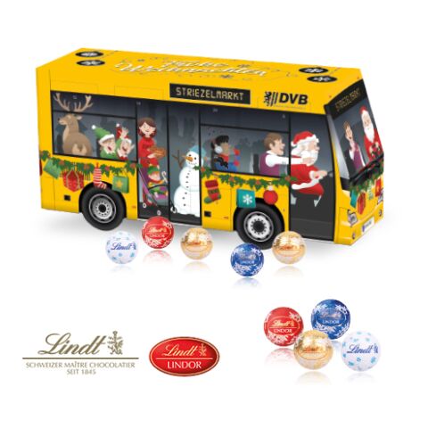 3D Adventskalender &quot;Bus&quot; Mit Lindt Schokolade