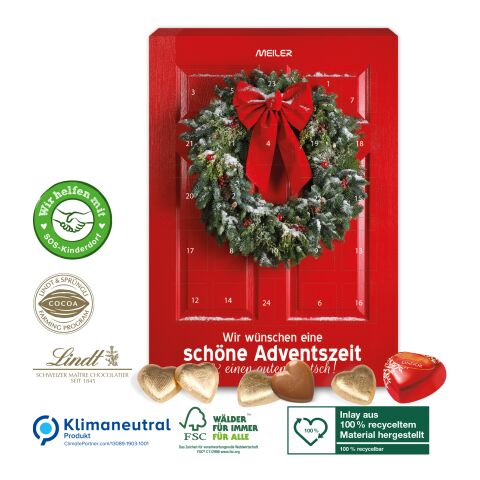 Adventskalender Lindt „Schokoladen-Herzen“ 4C Digital-/Offsetdruck