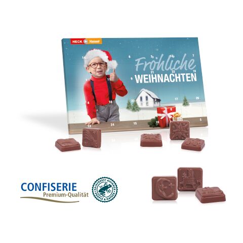 Tisch-Adventskalender &quot;Classic Exklusiv&quot; bunt | 4C Digital-/Offsetdruck