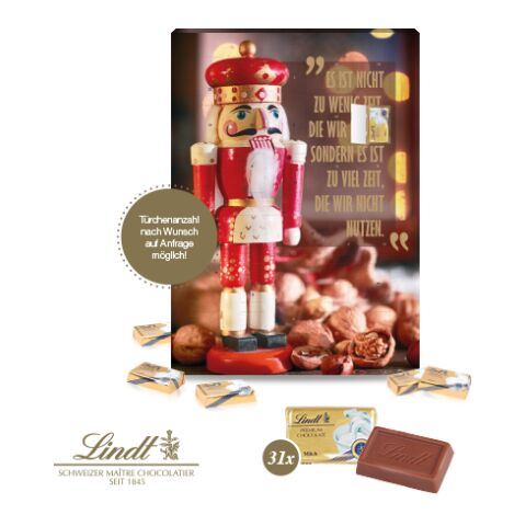 Lindt Adventskalender Mit 31 Türchen bunt | 4C Digital-/Offsetdruck