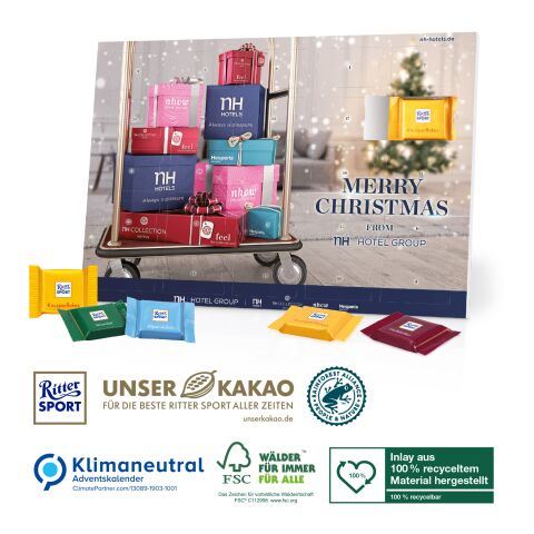 Tisch-Adventskalender &quot;Ritter SPORT&quot;, Klimaneutral, FSC®-zertifiziert 