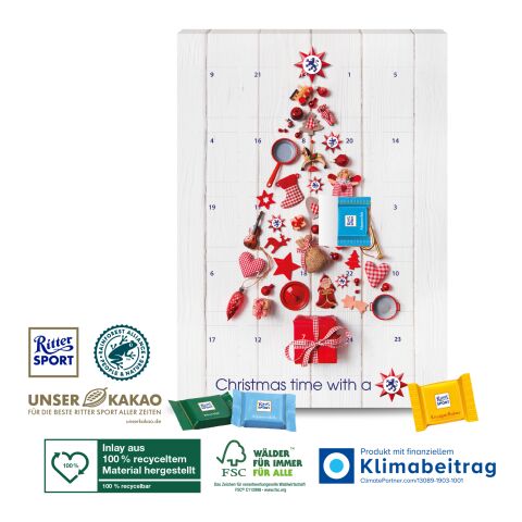 Wand-Adventskalender „Ritter SPORT“ 4C Digital-/Offsetdruck