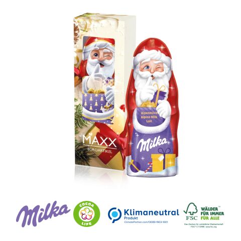Milka Weihnachtsmann, 90 g, Klimaneutral, FSC® ohne Werbeanbringung