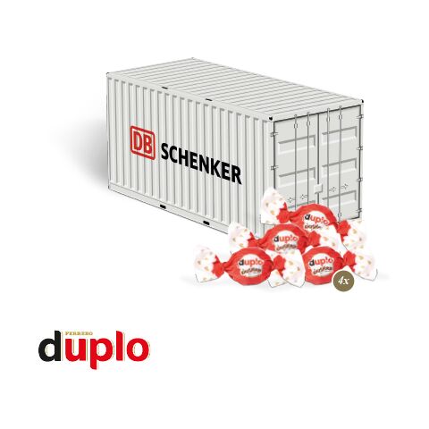 Werbeartikel 3D Präsent "Container" – bunt – mit Logo bedruckt