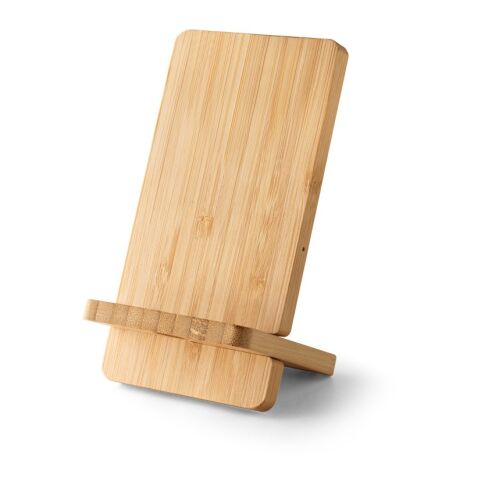 LANGE. Smartphone-Halter mit schnellem 15W wireless Ladegerät aus Bambus Natur | ohne Werbeanbringung | Nicht verfügbar | Nicht verfügbar | Nicht verfügbar