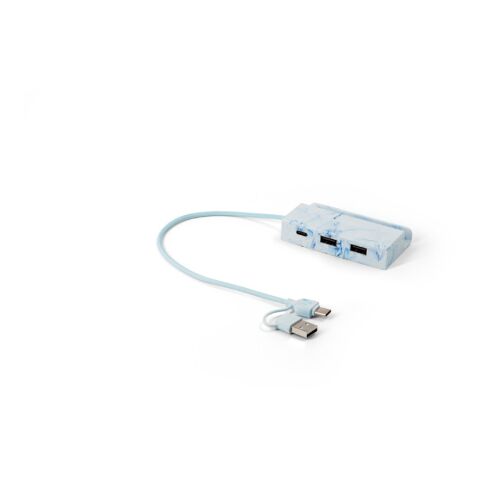 BERNERS HUB. Hub aus recyceltem ABS mit den Haupt-Ein- und Ausgängen