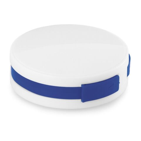 Werbeartikel GARDNER. HUB mit Kabel und 4 USB-A-Anschlüssen aus ABS – Königsblau – mit Logo bedruckt