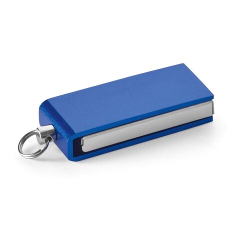 Werbeartikel SIMON 8GB. Mini-Stick UDP 8 GB aus Aluminium – Königsblau – mit Logo bedruckt
