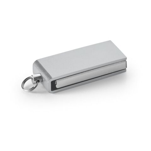 Werbeartikel SIMON 8GB. Mini-Stick UDP 8 GB aus Aluminium – Satinsilber – mit Logo bedruckt