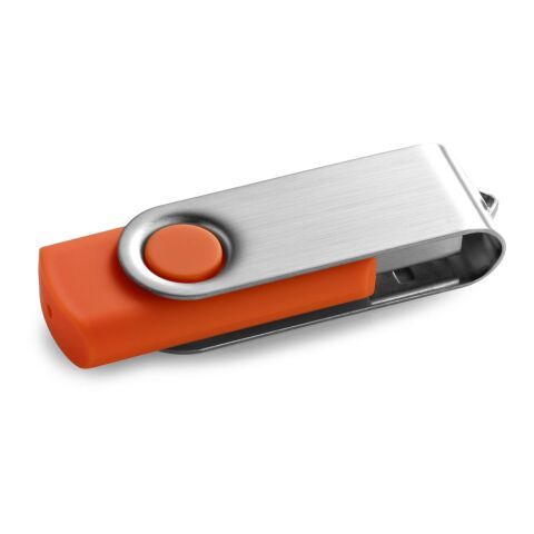 Werbeartikel CLAUDIUS 8GB. USB-Stick 8 GB mit Metallclip – Orange – mit Logo bedruckt