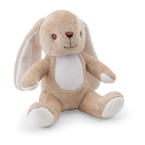 BUGS. Plüschtier aus Polyester in Form eines Hasen, mit Stoff, der sich zur Personalisierung eignet