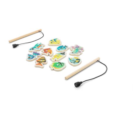 FISHY. Angelspiel mit 10 Holzfischen, ideal für Kinder Natur | ohne Werbeanbringung | Nicht verfügbar | Nicht verfügbar | Nicht verfügbar