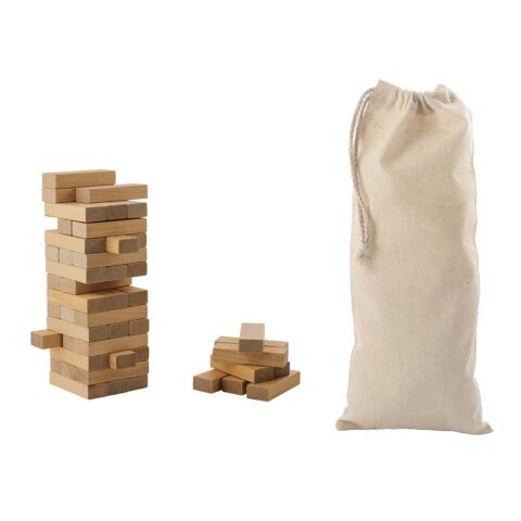 FLIK. Holzspiel, 54teilig Beige | ohne Werbeanbringung