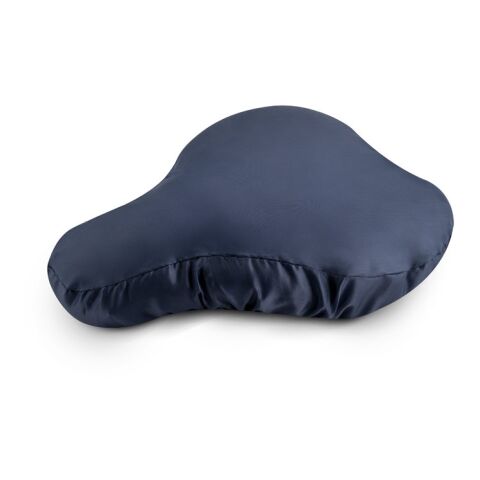 Werbeartikel BARTALI. Sattelschutz aus 210D recyceltem Polyester (100% rPET) – Dunkelblau – mit Logo bedruckt