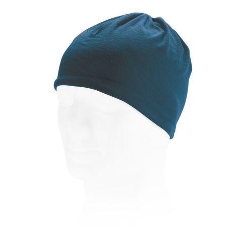 Werbeartikel CHARLOTTE. Multifunktionstuch (130 g/m²) – Blau – mit Logo bedruckt