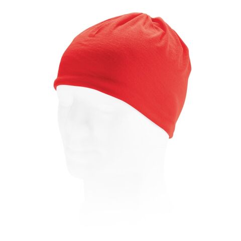 Werbeartikel CHARLOTTE. Multifunktionstuch (130 g/m²) – Rot – mit Logo bedruckt