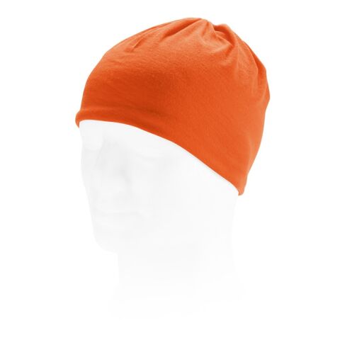 Werbeartikel CHARLOTTE. Multifunktionstuch (130 g/m²) – Orange – mit Logo bedruckt