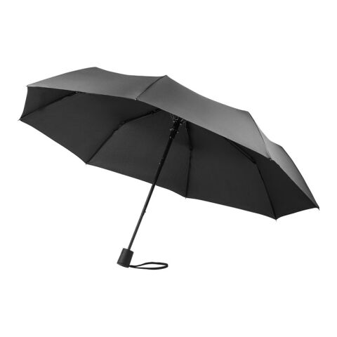 CIMONE. Faltbarer Regenschirm aus recyceltem Polyester (100% rPET) 190T Pongé mit automatischer Öffnung Schwarz | ohne Werbeanbringung
