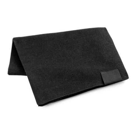 SERENITY. Schal aus recyceltem Polyester (100 % rPET) mit Aufnäher zur individuellen Veredelung