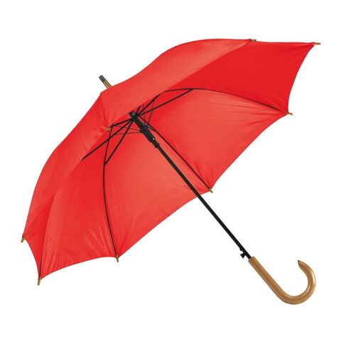 PATTI. Regenschirm aus 190T-Polyester mit automatischer Öffnung Rot | ohne Werbeanbringung