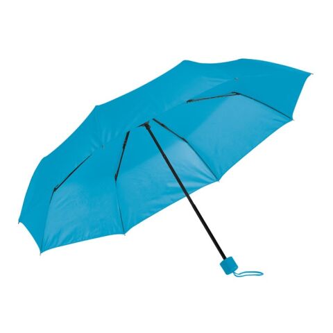 MARIA. Taschenschirm aus 190T-Polyester Hellblau | ohne Werbeanbringung