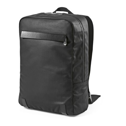 Vienna 23L Rucksak,recy.Baumwolle 340gsm und rPU. Laptops bis 17&quot; Schwarz | ohne Werbeanbringung | Nicht verfügbar | Nicht verfügbar | Nicht verfügbar