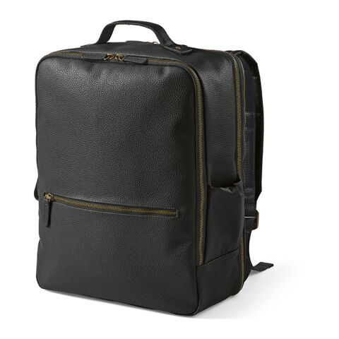 Paris 20L Rucksack recyceltem Leder passend für Laptops bis 17&quot; Schwarz | ohne Werbeanbringung | Nicht verfügbar | Nicht verfügbar | Nicht verfügbar
