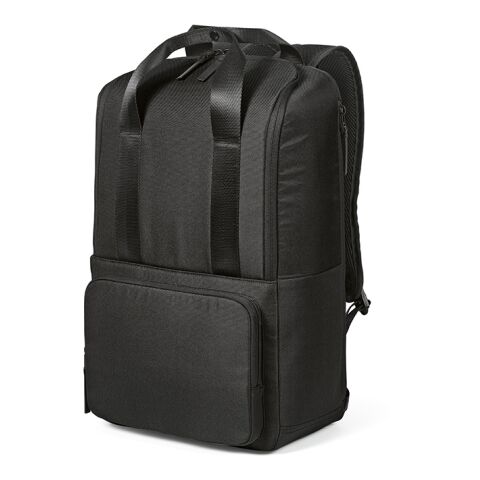 Bucharest 18L Rucksack aus rPET. Laptops bis 15.6&quot; Schwarz | ohne Werbeanbringung | Nicht verfügbar | Nicht verfügbar | Nicht verfügbar