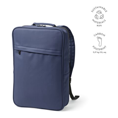 Amsterdam Rucksack 16L recy. PU Blau | ohne Werbeanbringung