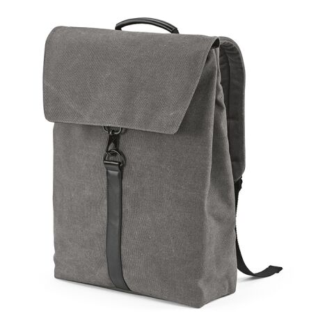 Prague 25L Rucksack, recy.Baumwolle. Hakenverschluss. Laptops bis 17"