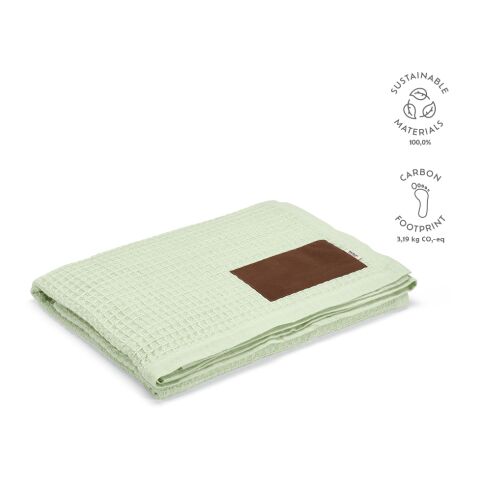 Giotto Decke recy. Baumwolle 200 gsm Beige | ohne Werbeanbringung