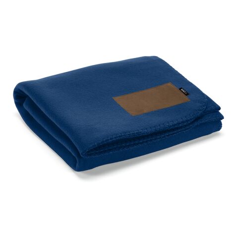Pollock Decke aus rPET (180 g/m²). Mit personalisierbarem Aufnäher blau | ohne Werbeanbringung | Nicht verfügbar | Nicht verfügbar | Nicht verfügbar