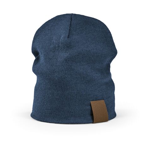 Marley Mütze aus rPET. Mit personalisierbarem Aufnäher blau | ohne Werbeanbringung | Nicht verfügbar | Nicht verfügbar | Nicht verfügbar