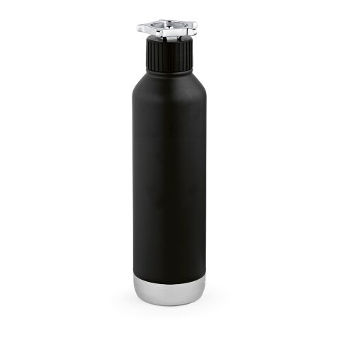 Spiglo Trinkflasche aus recy.Edelstahl, 780 ml. Mit radförmigem Deckel Schwarz | ohne Werbeanbringung | Nicht verfügbar | Nicht verfügbar | Nicht verfügbar